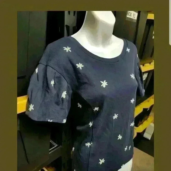 Anthropologie Postage Stamp Ruffle Sleeve Blouse - Picture 2 of 6